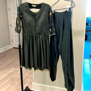 Green Kurt’s with dhoti Indian clothing